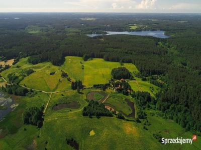 Urokliwa działka nad jeziorem, blisko lasu - Unieszewo