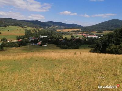 Widokowa działka 20 km od Krynicy Zdroju