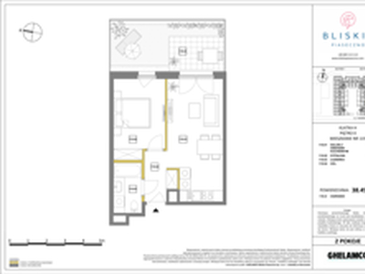 Mieszkanie, 38,45 m², 2 pokoje, parter, oferta nr 119