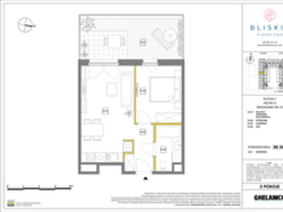 Mieszkanie, 38,58 m², 2 pokoje, parter, oferta nr 33