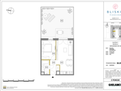 Mieszkanie, 38,85 m², 2 pokoje, parter, oferta nr 30