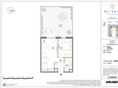 Mieszkanie, 38,85 m², 2 pokoje, parter, oferta nr 82