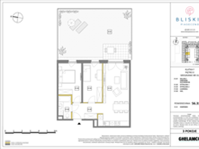 Mieszkanie, 56,31 m², 3 pokoje, parter, oferta nr 31