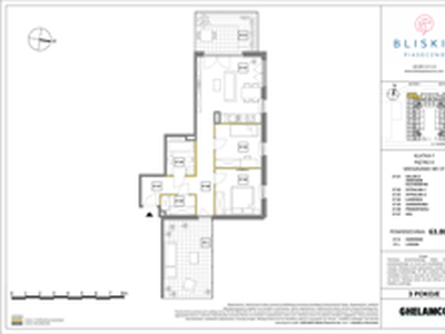 Mieszkanie, 63,80 m², 3 pokoje, parter, oferta nr 37