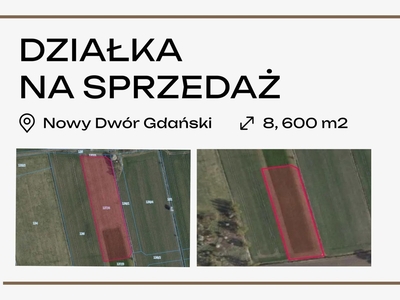 Działka budowlana Nowy Dwór Gdański, ul. Zielona