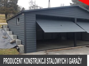 Garaż Blaszany Dwustanowiskowy - GRAFIT - Garaże - Romstal A18v9