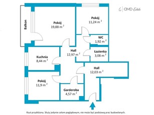 Mieszkanie trzypokojowe na sprzedaż