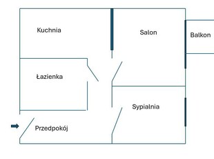 Bezpośrednio, 37 m2, LSM, ul. Chrobrego