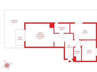 Dla Rodziny/Dla Pary/3 Pok/Ogróde51M2/Warszawa