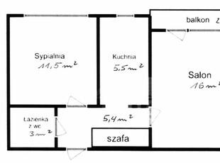 bezpośrednio - 2 pokoje, 41,43 m2, ul.Borowej Góry