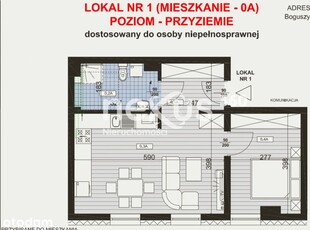 Okazja - Boguszyce, 44,55 m2 - od zaraz