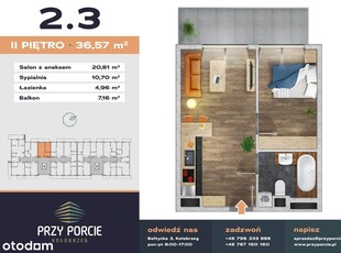 Przy Porcie - etap II | mieszkanie 2-pok. | M2.3