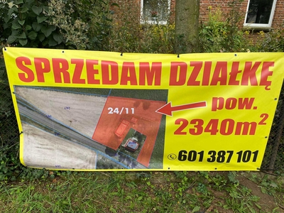 duża cicha działka z drzewami, budynkami gospodarczymi, przy asfalcie