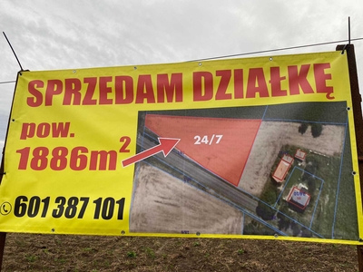 duża działka cicha bez sąsiadów włoszanowo