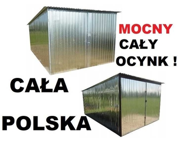 Garaż blaszany 3x5 konstrukcja ocynkowana! WZMOCNIONY! Garaże blaszane