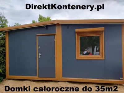 Kontener mieszkalny domek całoroczny na zgłoszenie 35m2 wyposażony