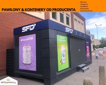 KONTENER usługowy handlowy PAWILON socjalny pracowniczy Kiosk