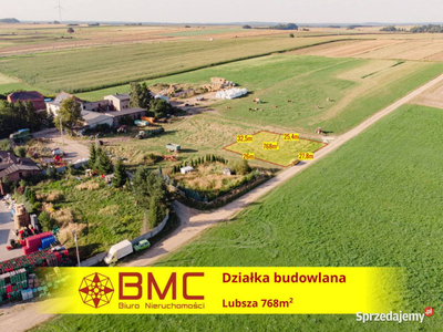 Oferta sprzedaży gruntu 768m2 Lubsza Młynek