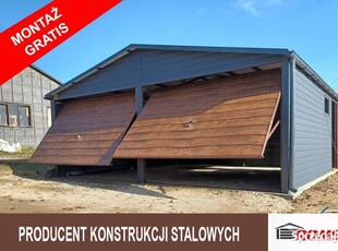 GRAFITOWY Garaż Blaszany 6x6 - Garaże Blaszane - Romstal a43v8