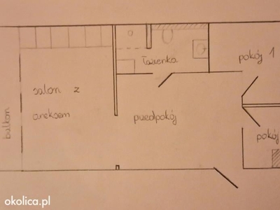 3 pokojowe mieszkanie w świetnej lokalizacji Podzamcza