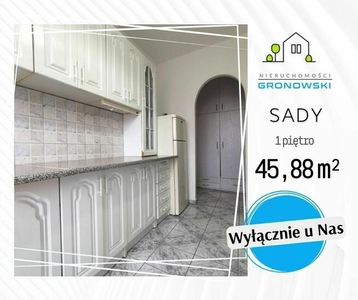 PIERWSZE PIĘTRO 45,88 m² na Osiedlu SADY.