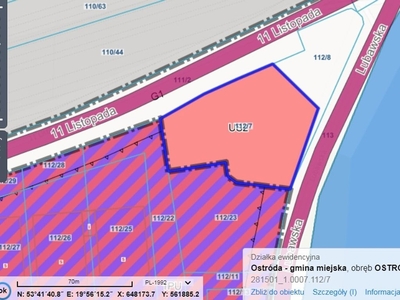 Działka inna Ostróda, ul. Lubawska