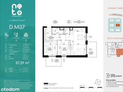 3 - pokojowe mieszkanie, pierwsze piętro, balkon