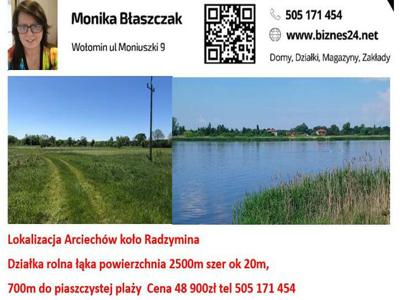 Działka ok 1100m wym 50x21m Guzowatka Kołaków koło Radzymina