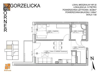 Zgorzelicka Corner M32 | 39,21m²