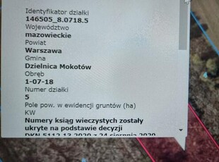 Działka inwestycyjna Warszawa Augustówka