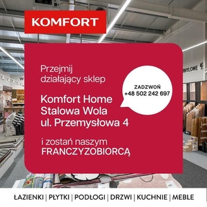 Przejmij działający sklep Komfort w Stalowej Woli