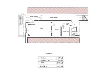 Mieszkanie na sprzedaż 28,75 m², piętro 1