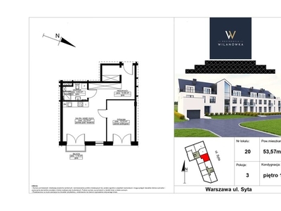 Mieszkanie na sprzedaż 53,28 m², parter, oferta nr 28015/3685/OMS