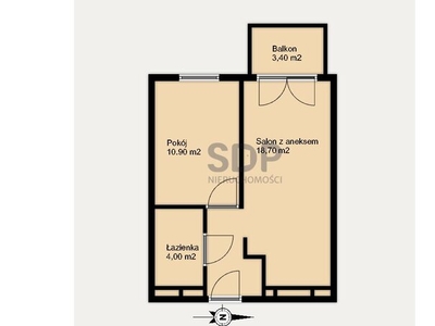 Mieszkanie na sprzedaż 37,90 m², piętro 3, oferta nr 32592