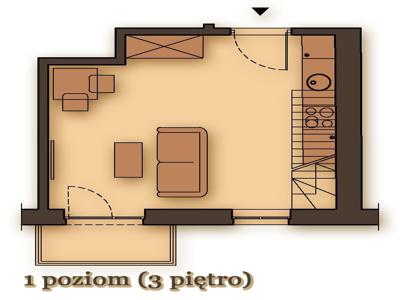 Mieszkanie dwupoziomowe - Kalwaryjska Bezpośrednio