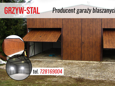 Garaż blaszany 7x6m , Garaże Blaszane -Witay -Hale-Grzywstal