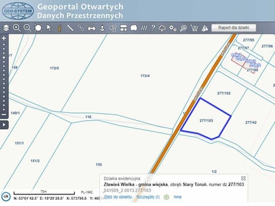 Kanalizacja, media - Stary Toruń 1550m2