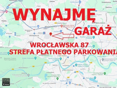 Wynajmę Garaż ul Wrocławska 87 w strefie płatnego parkowania B10