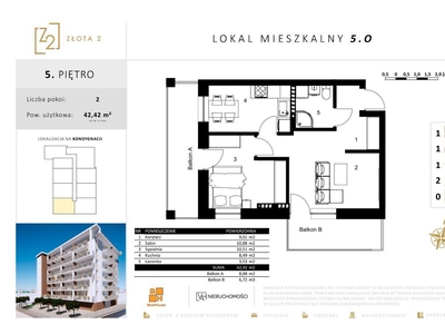 Złota 2 | 5O - 42,42 m2