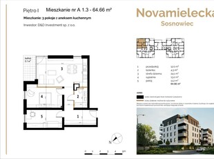 * D&D Apartament 3pokoje + duży balkon