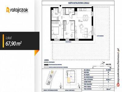 Mieszkanie Gdańsk Potęgowska 67.9m2