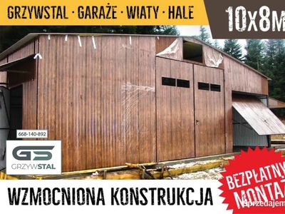 A56 GARAŻ BLASZANY / Wiata / Hala / Drewnopodobny / Magazyn - GRZYWSTAL