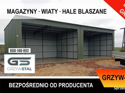 B42 Garaż Blaszany - Garaże Blaszane - Wiaty - Hale - Magazyny - GRZYWSTAL