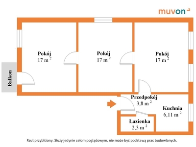 Mieszkanie trzypokojowe na sprzedaż