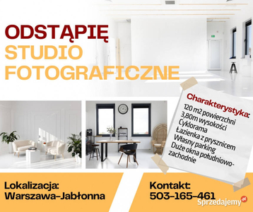 Odstąpię lokal / Studio Fotograficzne Warszawa - Jabłonna