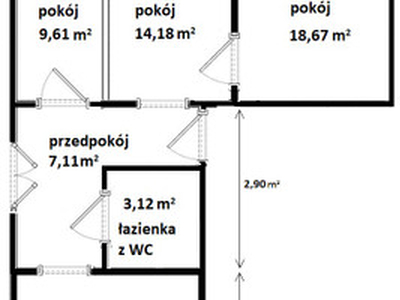 Mieszkanie na sprzedaż, 60 m², Chełm Os. Dyrekcja (Stara Dyrekcja)