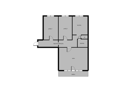 3 pokoje | 66,82m² | os. Słoneczne | do remontu