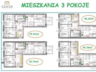 Mieszkanie Lublin 48.65m2 3 pokoje