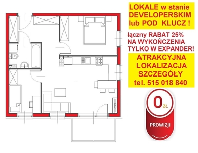 Wola/Metro/41,5m2/balkon/2pokoje/rozkładowe