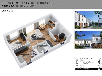 Mieszkanie 58,35 m2 OSTATNIE!